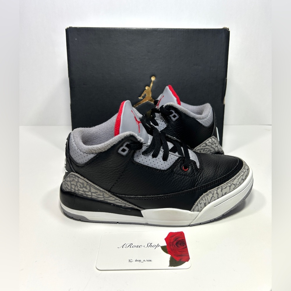 Nike Air Jordan 3 Retro OG PS ‘Black Cement’ (DM0966 010) Shoes Size: 2.5Y